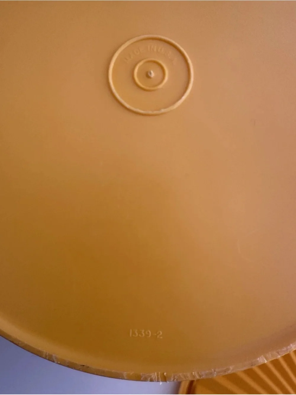 Retro Tupperware Canister PAIR - Yellow